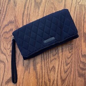 Vera Bradley Black Quilted Clutch